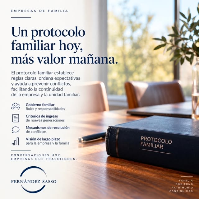 Un protocolo familiar hoy, más valor mañana